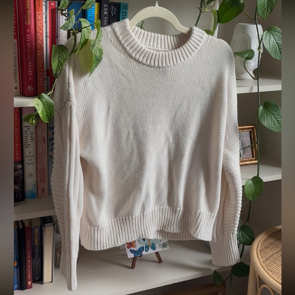 For The Republic Cream Sweater
